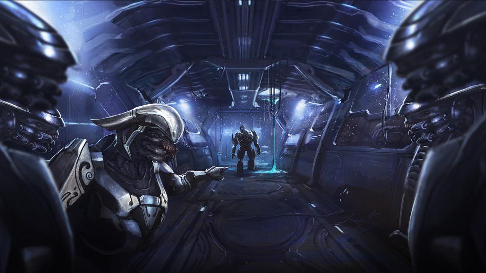 Halo Covenant Alien Drawing Hd Wallpaper,video Games - Halo Covenant Wallpaper Hd - HD Wallpaper 
