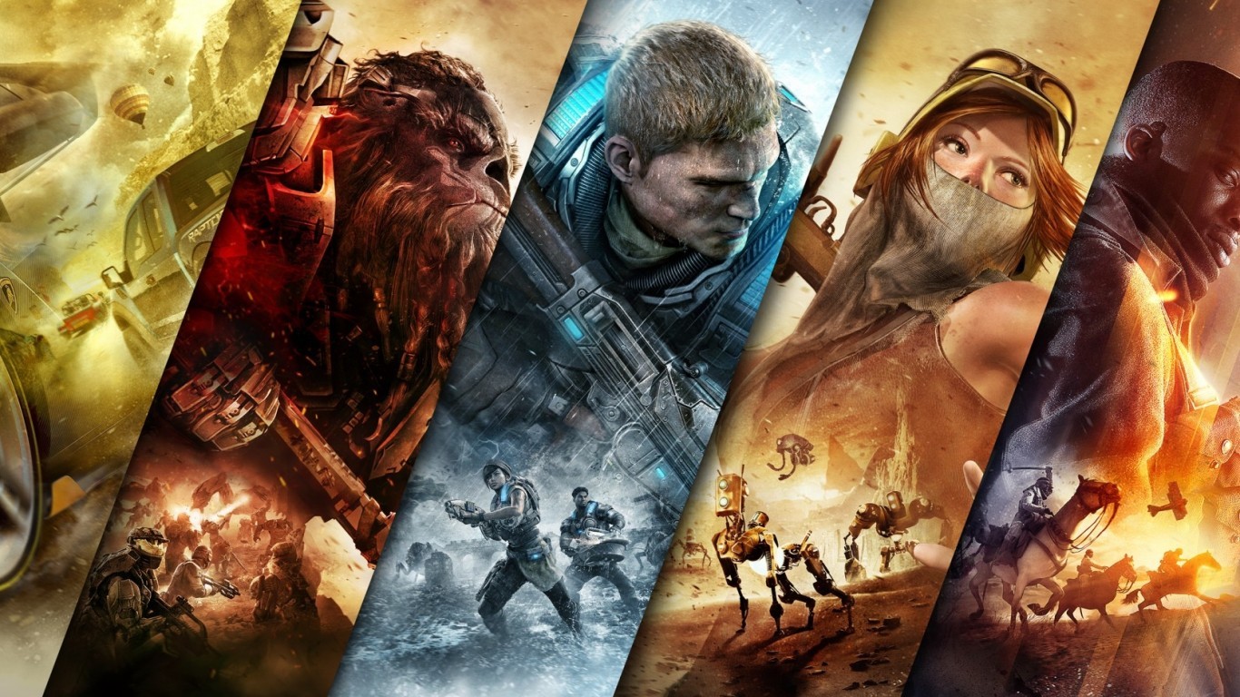 Gears Of War 4, Horizon 3, Battlefield 1, Halo Wars - 1366x768 Wallpaper - Gears Of War 4, Horizon 3, Battlefield 1, Halo Wars - 1366x768 Wallpaper -