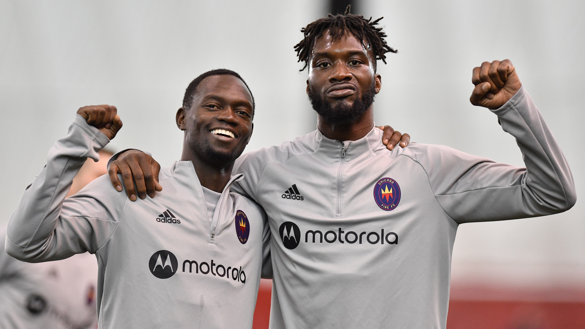 Micheal Azira - Cj Sapong - Chicago Fire - Raised Fists - 2020 Chicago Fire Jersey - HD Wallpaper 