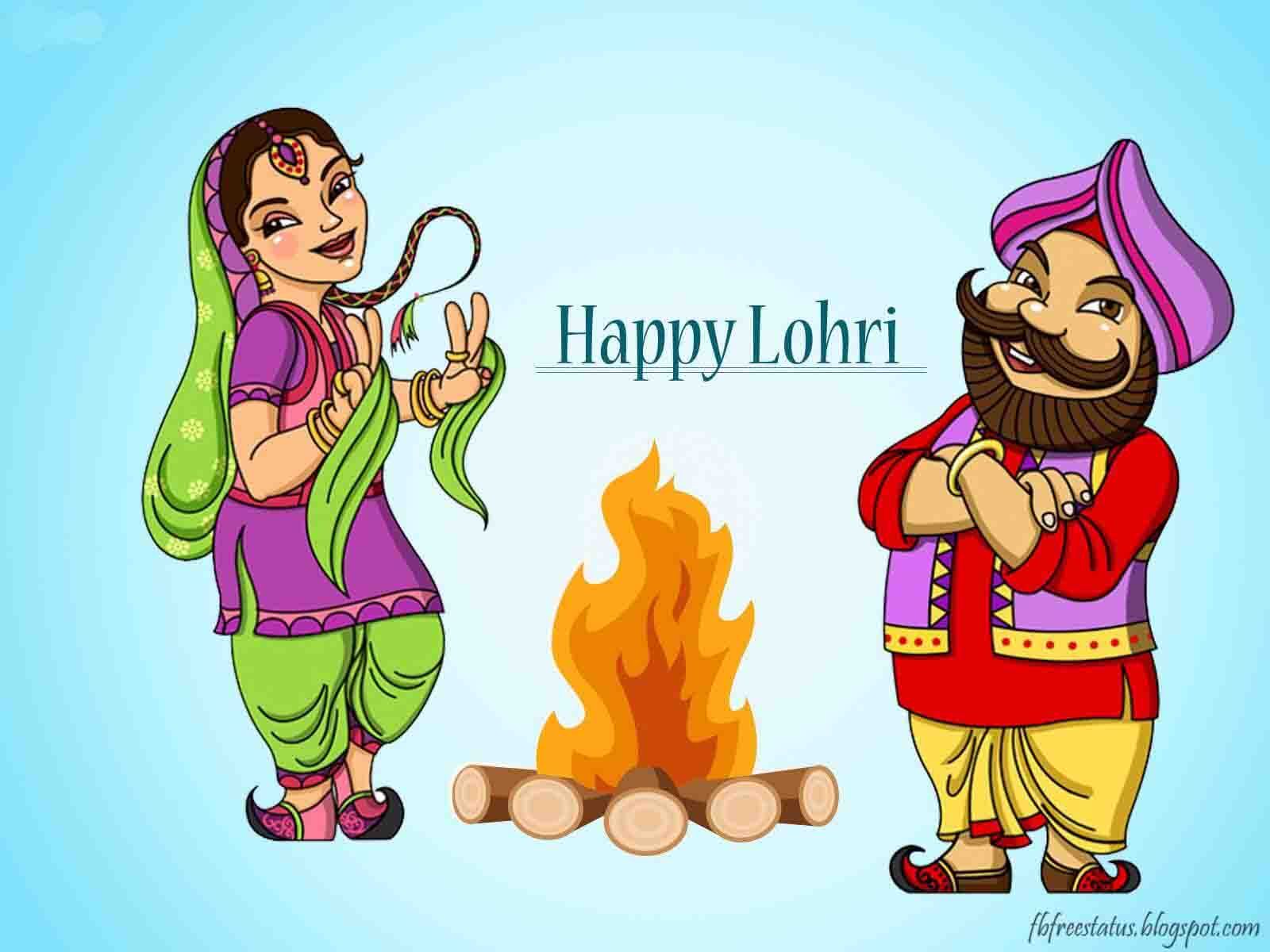 Lohri Festival In Drawing - HD Wallpaper 
