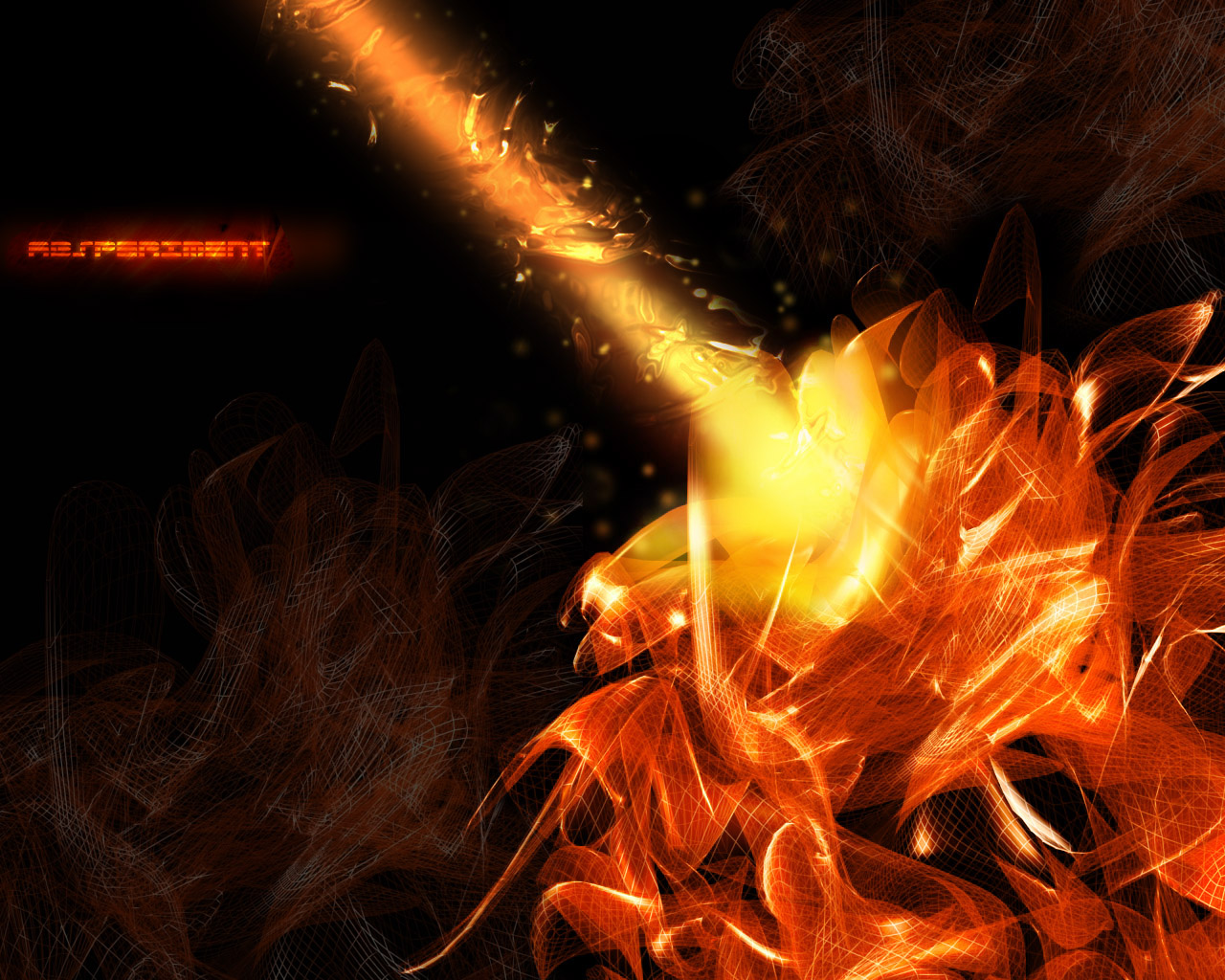 Fire Bolt Wallpaper Download - Fantasy Fire Bolt - HD Wallpaper 