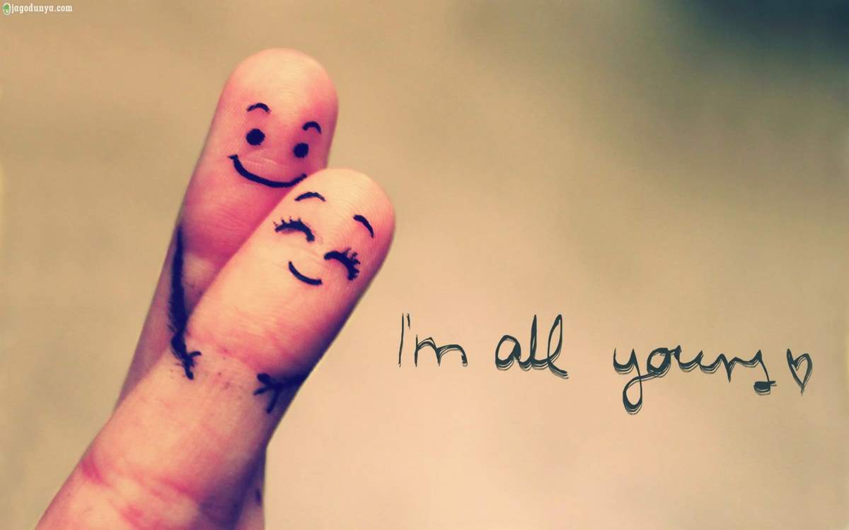 Cute Finger Sweet Love - Love Quotes Fingers - HD Wallpaper 