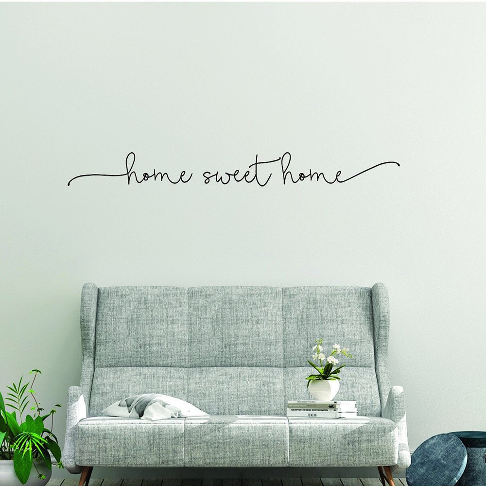 Exquisite Home Sweet Home Phrase Wall Sticker Art Decal - Psalm 34 4 Couch - HD Wallpaper 