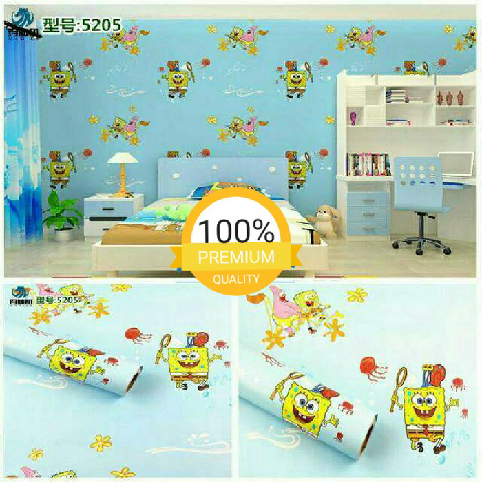 Stiker Dinding Spongebob - HD Wallpaper 