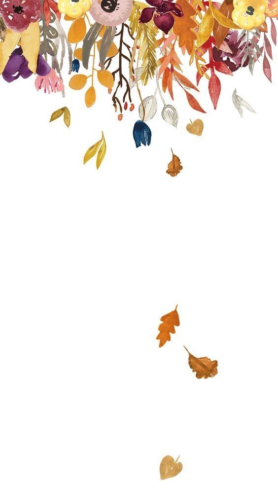 Watercolor Fall Backgrounds For Iphone - HD Wallpaper 