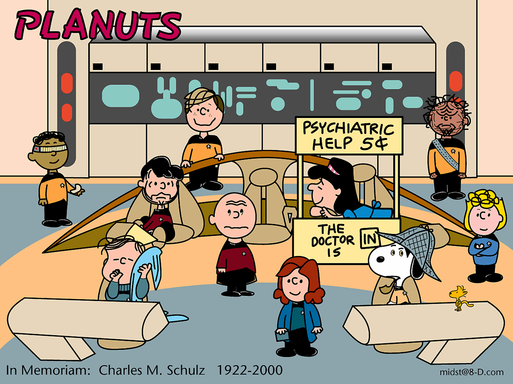 Peanuts Characters Wallpapers - Star Trek Peanuts - 1024x768 Wallpaper -  