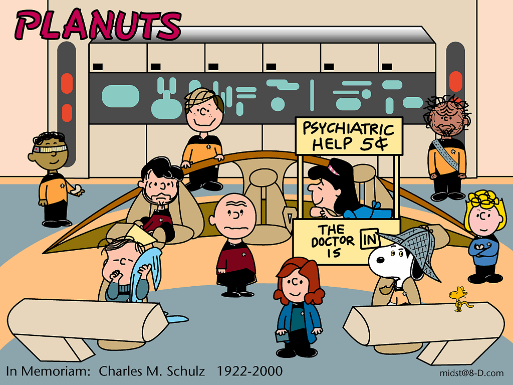 Peanuts Characters Wallpapers - Star Trek Peanuts - HD Wallpaper 