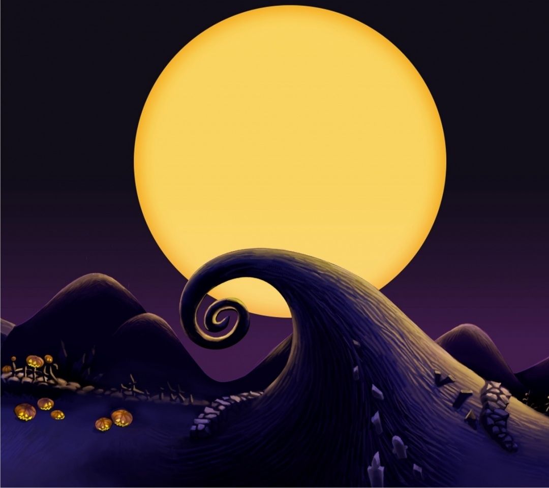 Mobile Phone Wallpapers Download - Jack Skellington Halloween Town - HD Wallpaper 