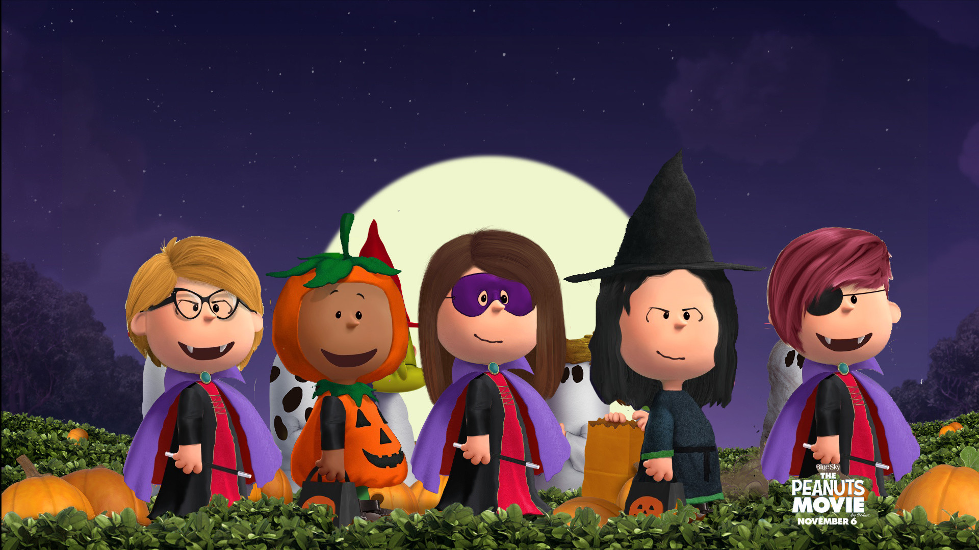 Keysmash The Peanuts Movie Halloween Peanutize Me Wallpaper - Snoopy Halloween Wallpaper Window 10 - HD Wallpaper 