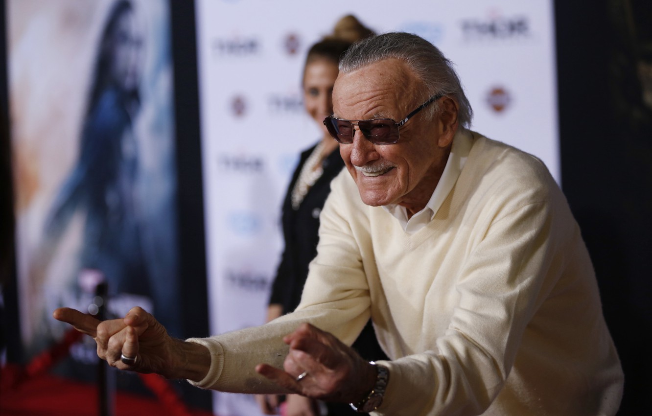 Photo Wallpaper Fun, Spider Man, Stan Lee - Senior Citizen - HD Wallpaper 