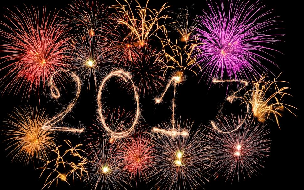 2013 Happy New Year, Fireworks Creative, Beautiful - Tahun Baru Gamers - HD Wallpaper 