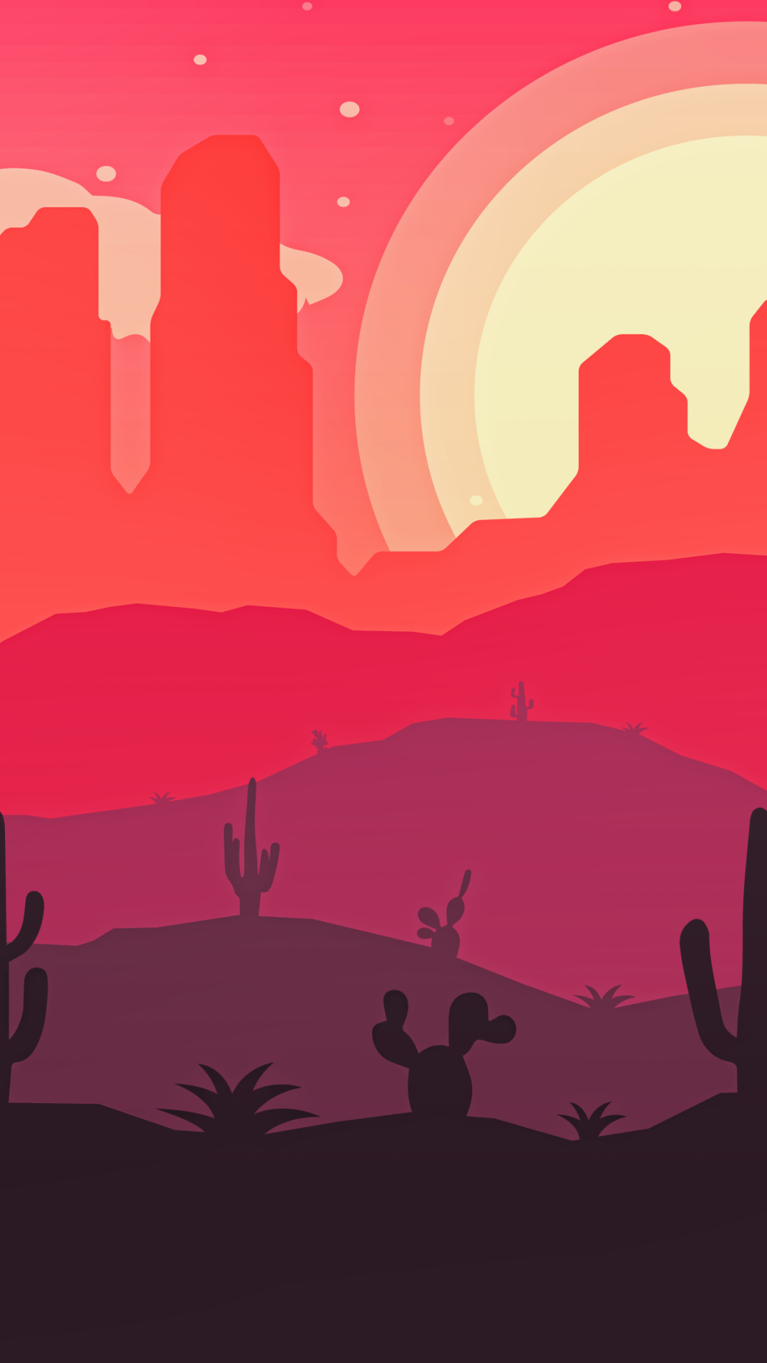 Desert Vector Art Iphone Plus And Pixel Xlone - Desert Vector - HD Wallpaper 