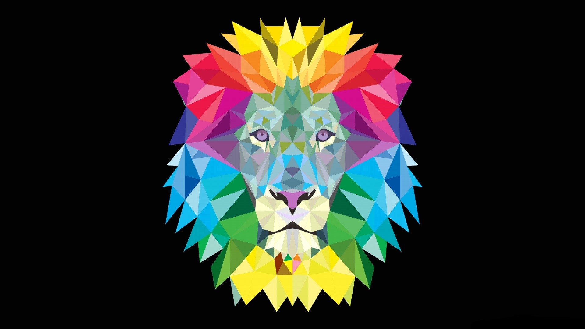 Abstract Wallpaper Lion - HD Wallpaper 