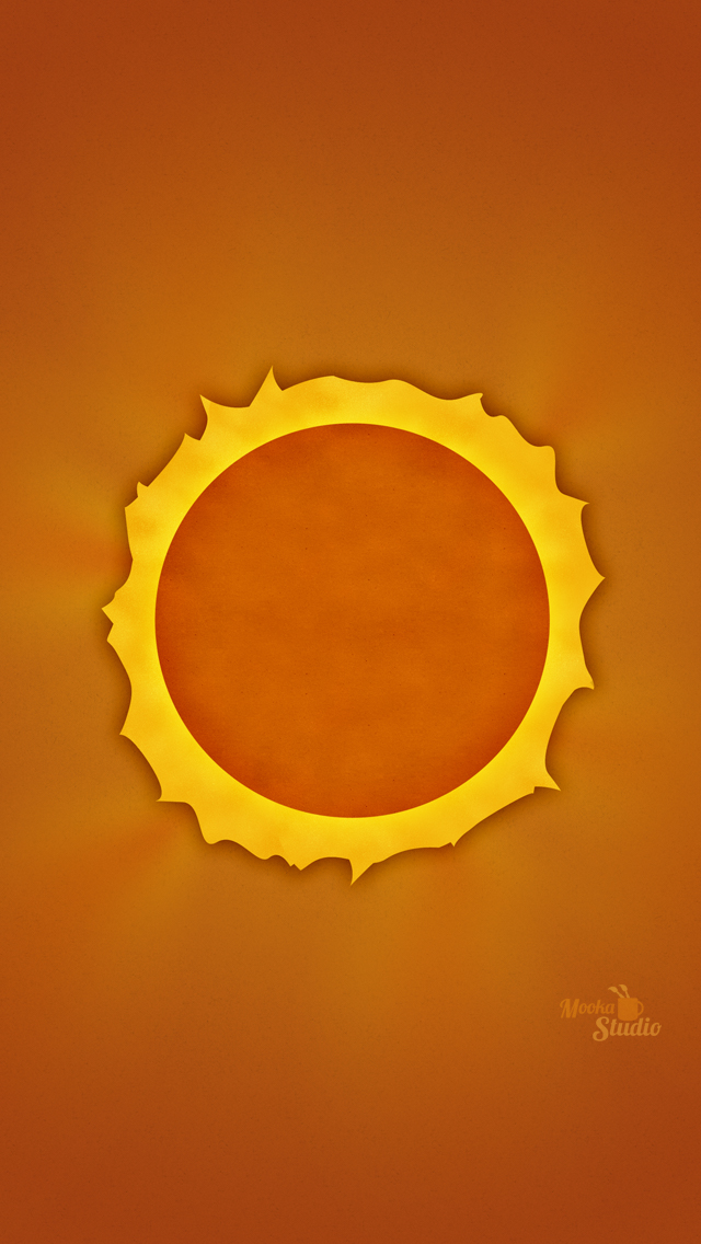 Sun Iphone Wallpaper - Circle - HD Wallpaper 