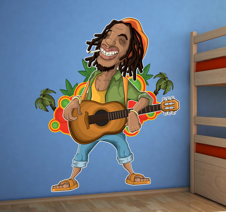 Bob Marley Cartoon Png - HD Wallpaper 