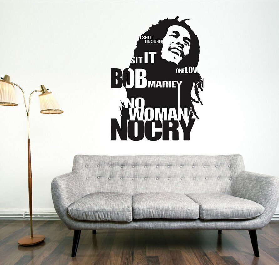 Bob Marley Wall Stickers - HD Wallpaper 