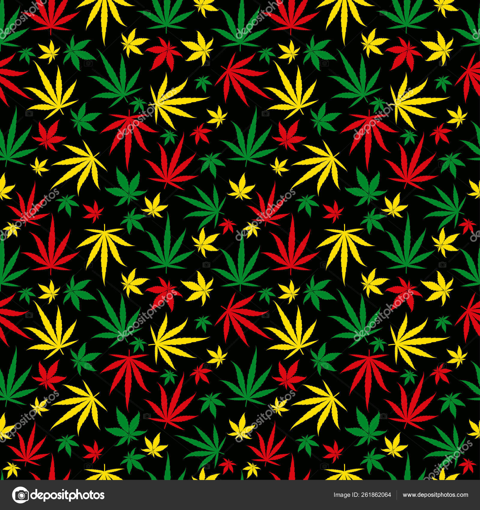 Rasta Marijuana Background - HD Wallpaper 