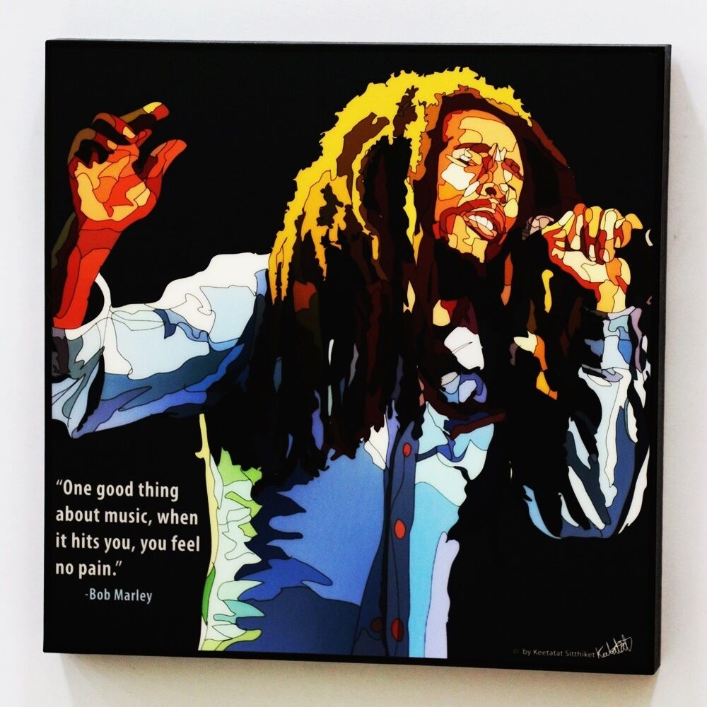 Bob Marley Pop Art Painting - HD Wallpaper 