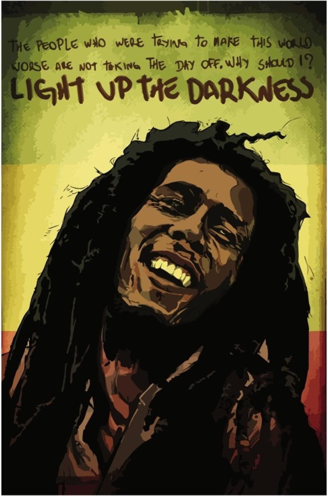 Bob Marley Light Up - HD Wallpaper 