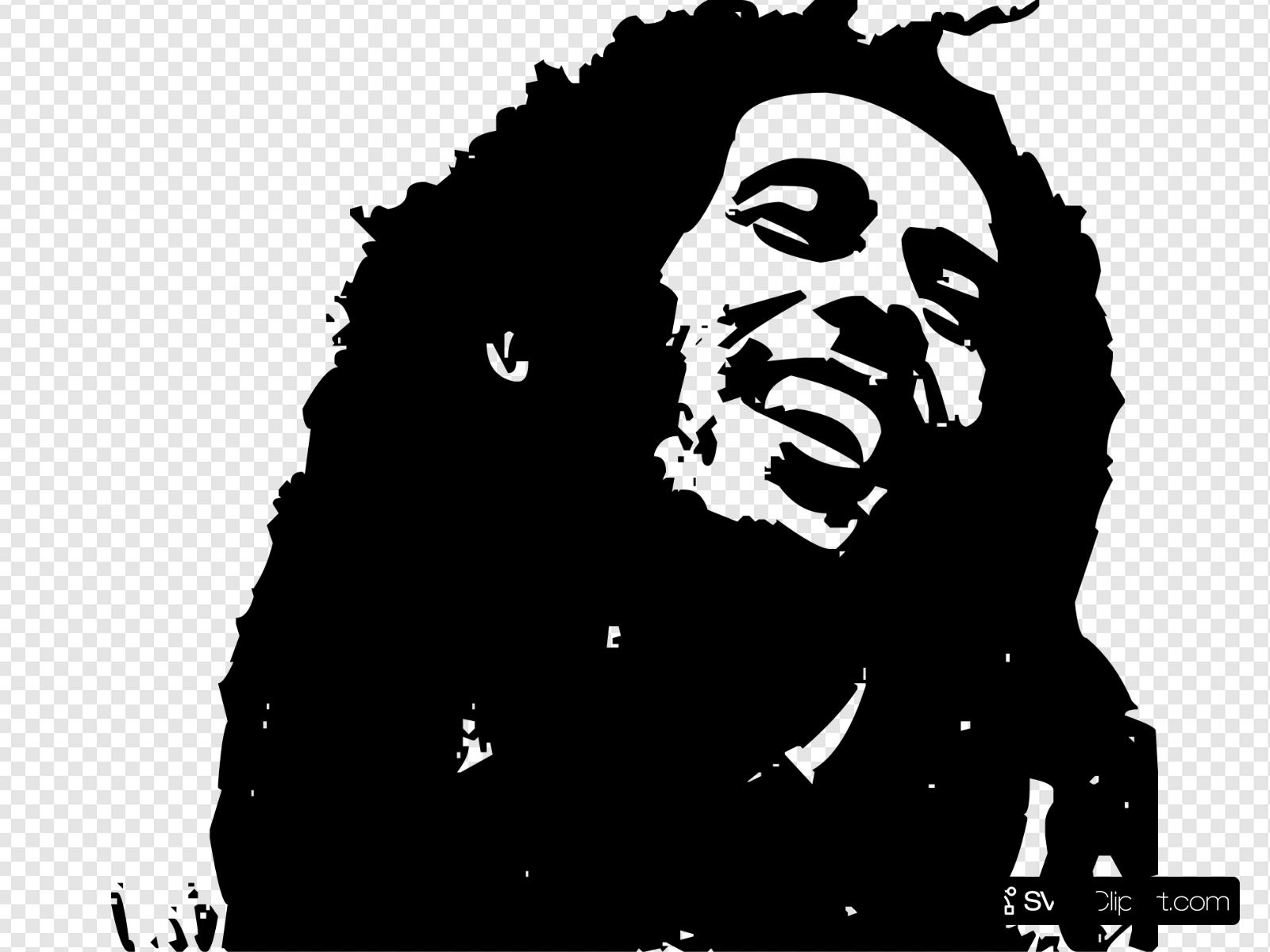 Bob Marley Clipart - Bob Marley Clipart Black And White - HD Wallpaper 