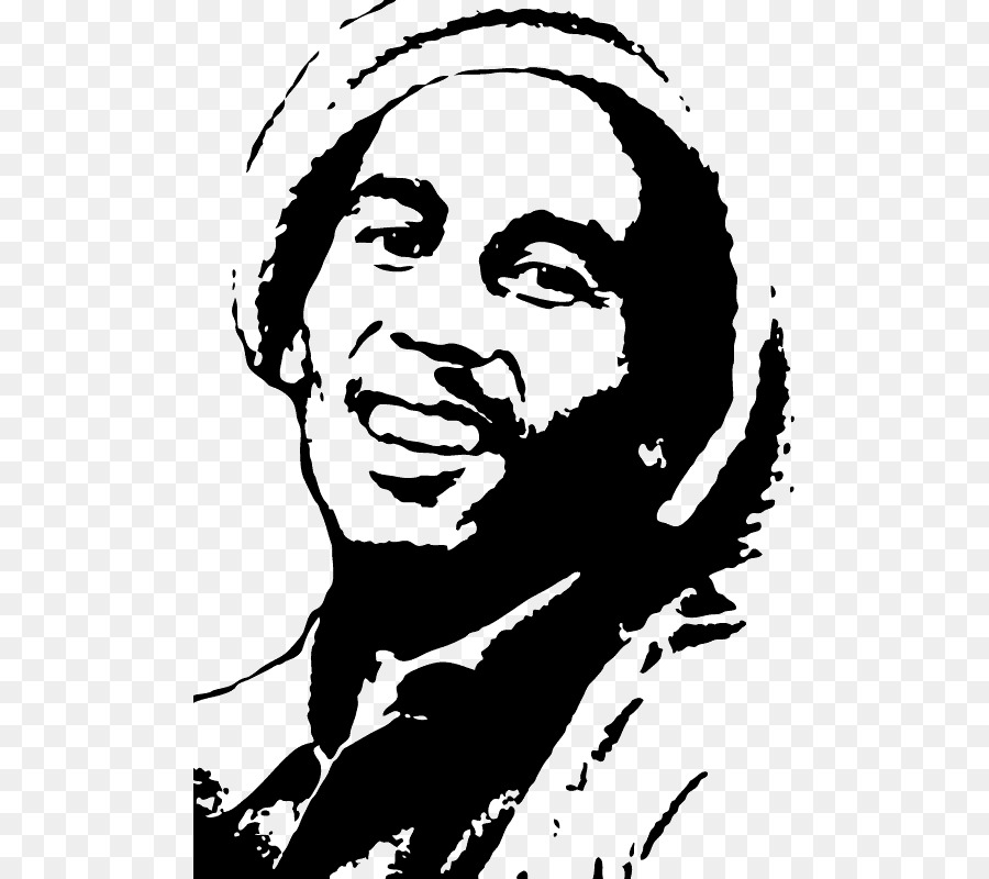 Bob Marley Clipart Stencil - HD Wallpaper 