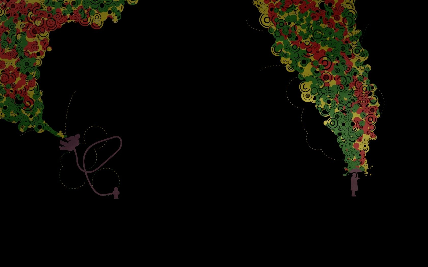 Abstract Rasta - HD Wallpaper 