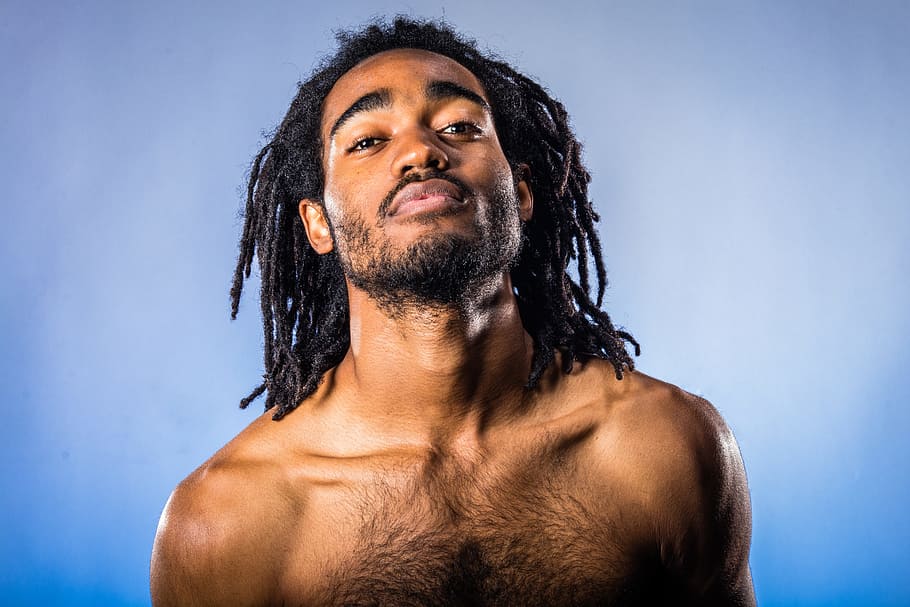Man Wearing Dreaklocks, Male, Dreadlocks, Portrait, - HD Wallpaper 