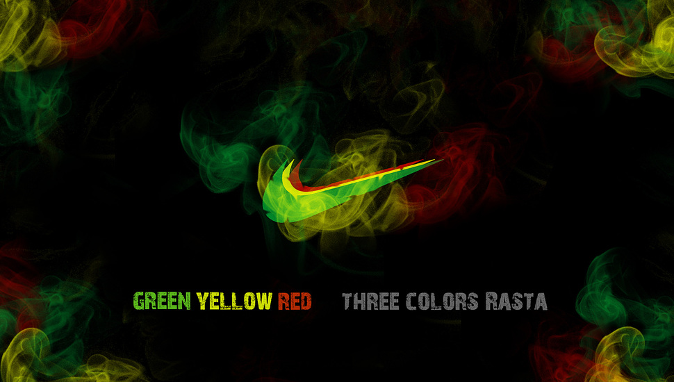 Sport, Yellow, Green, Marijuana, Rasta, Nike, Ganga, - Green Red And Yellow Nike - HD Wallpaper 