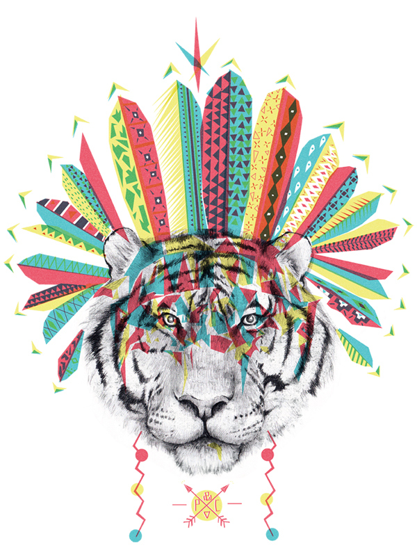Tiger, Hipster, And Wallpaper Image - Iphone Tigres - HD Wallpaper 