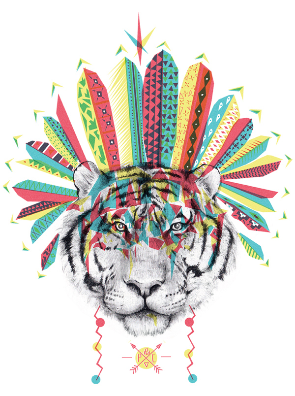 Tiger, Hipster, And Wallpaper Image - Iphone Tigres - HD Wallpaper 