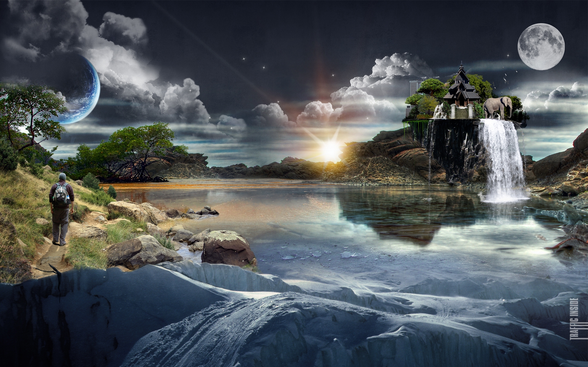 Best Scenery Hd Pictures - Surreal Desktop Backgrounds - HD Wallpaper 