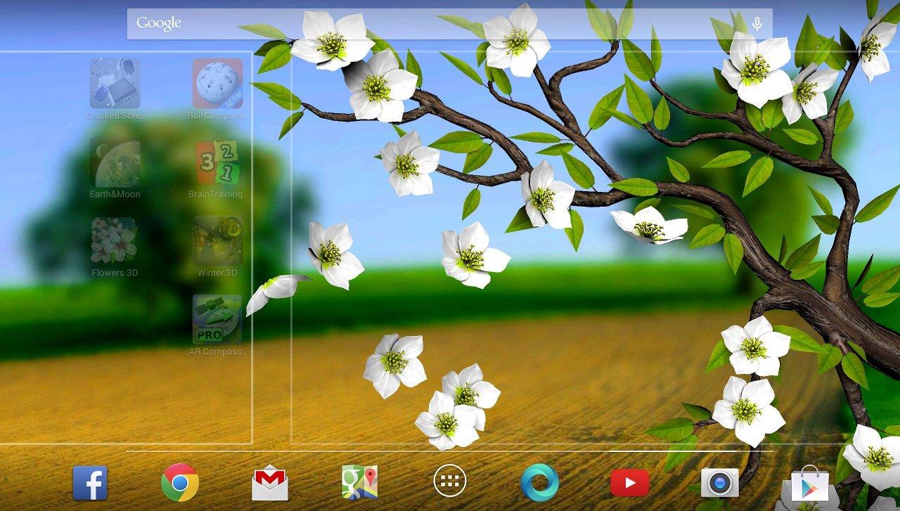 3d Flowers Touch Wallpaper - V Launcher 3d Parallax Theme Hd - HD Wallpaper 