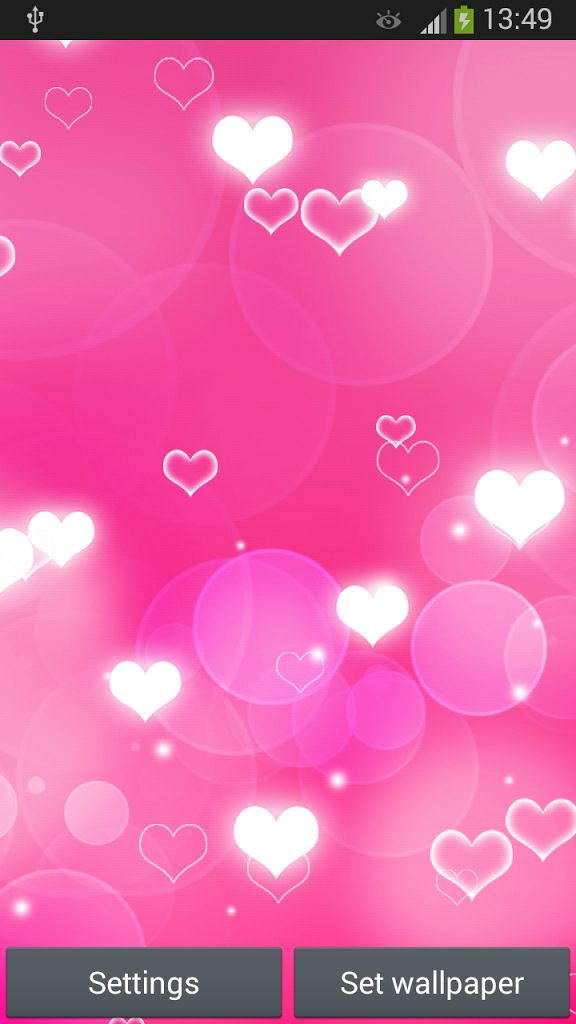 Pink Heart Live Wallpaper - Heart - HD Wallpaper 