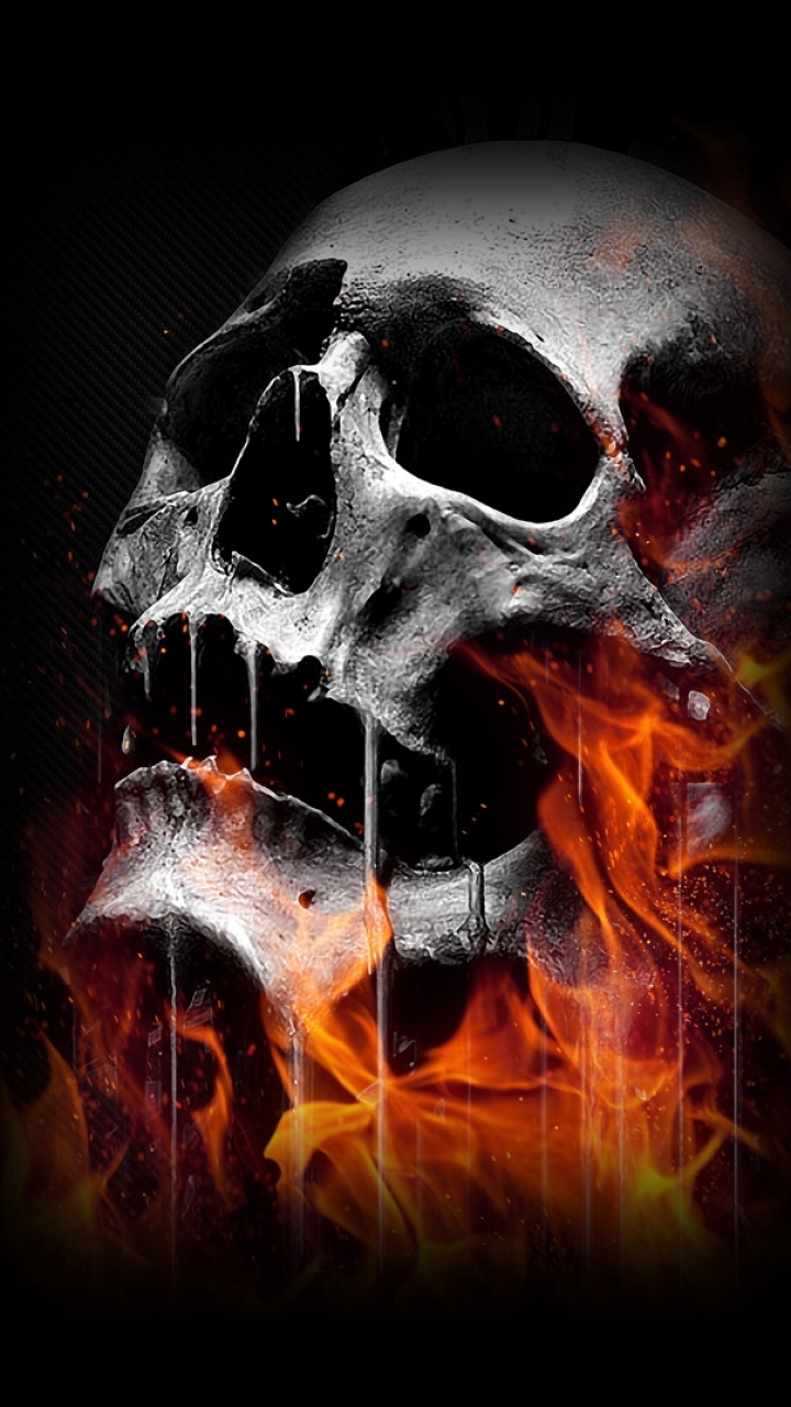 Skull Live Wallpaper For Iphone - HD Wallpaper 