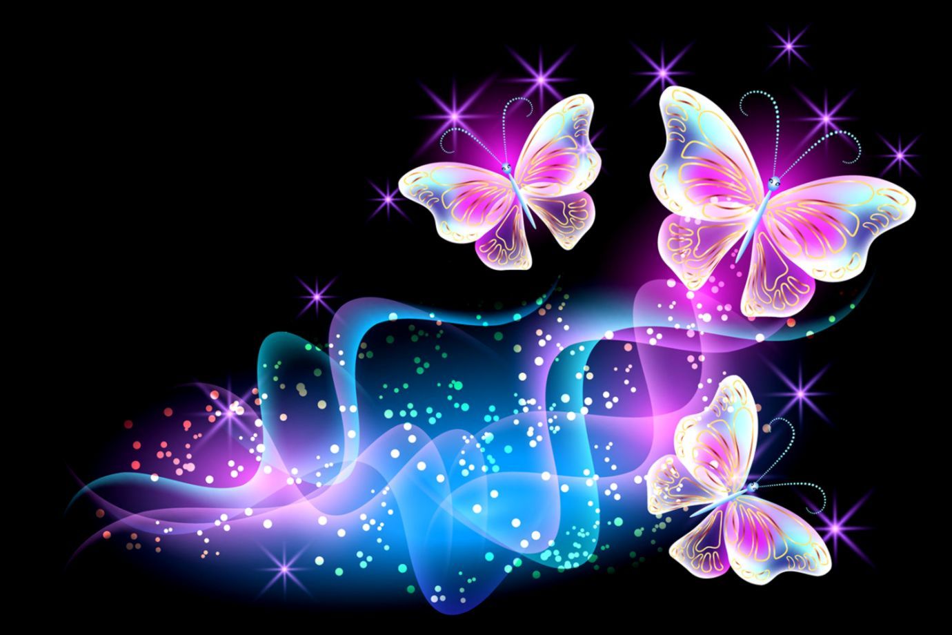 Nice Decoration Pink Butterfly Wallpaper Butterflies - Pink Wallpaper Butterflies - HD Wallpaper 