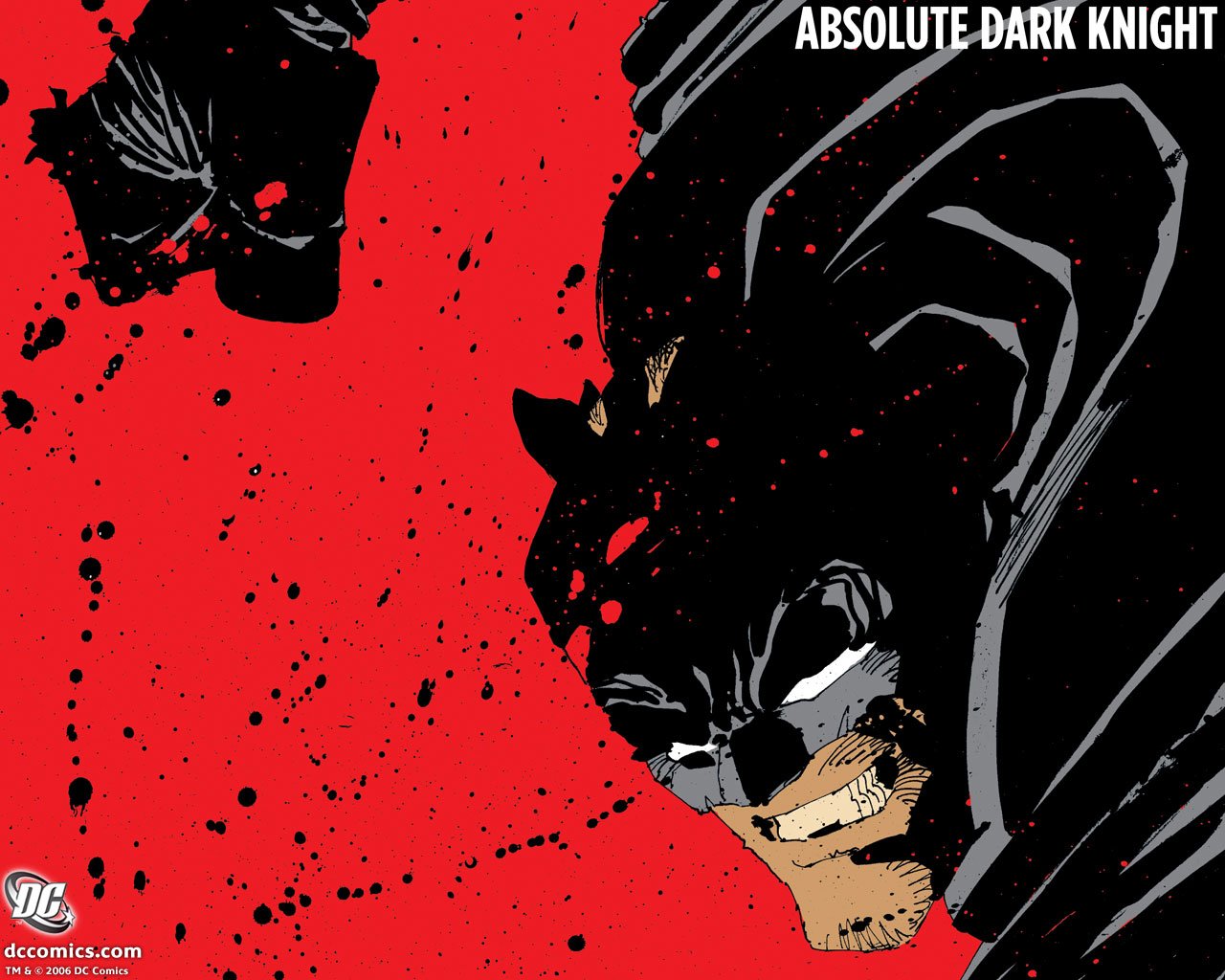 Absolute Dark Knight Wallpaper - Dark Knight Frank Miller Batman - HD Wallpaper 