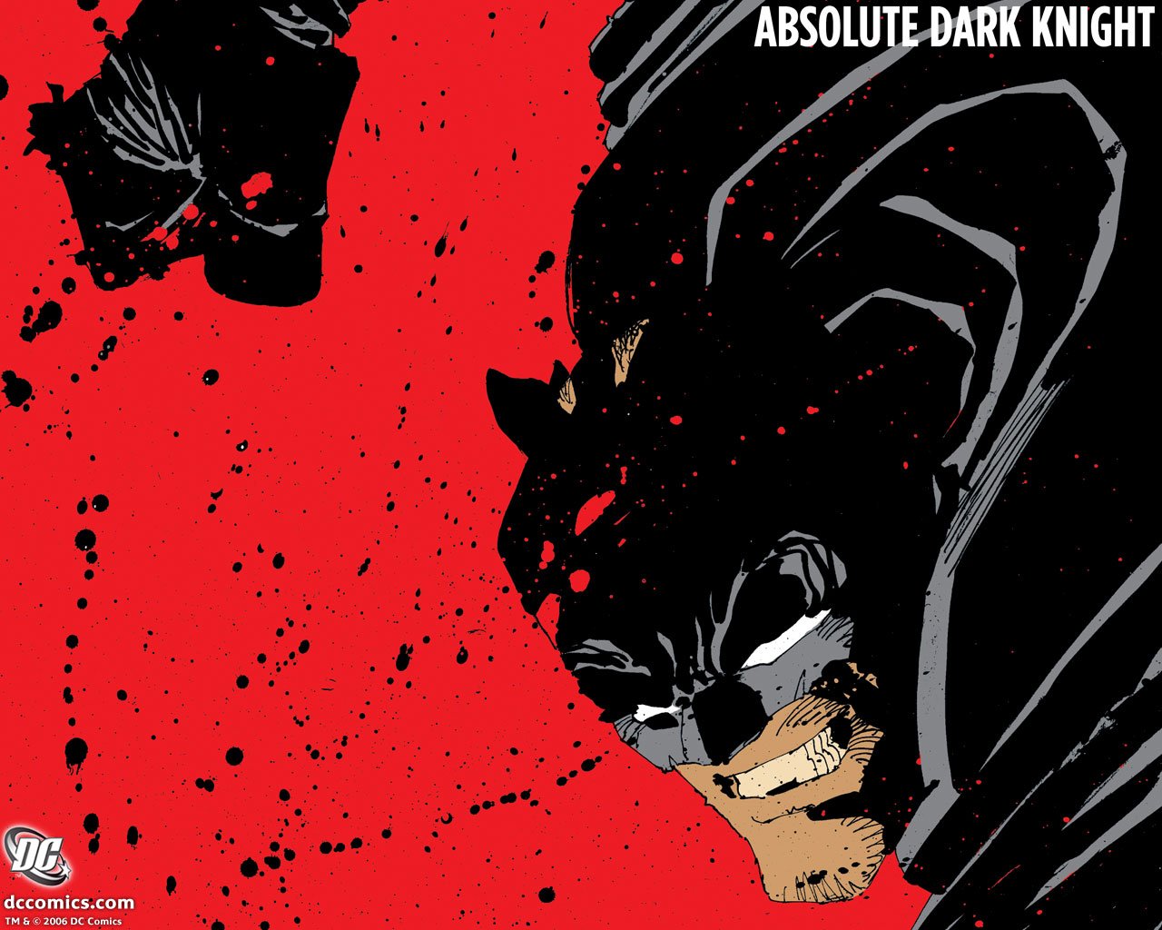Absolute Dark Knight Wallpaper - Dark Knight Frank Miller Batman - HD Wallpaper 