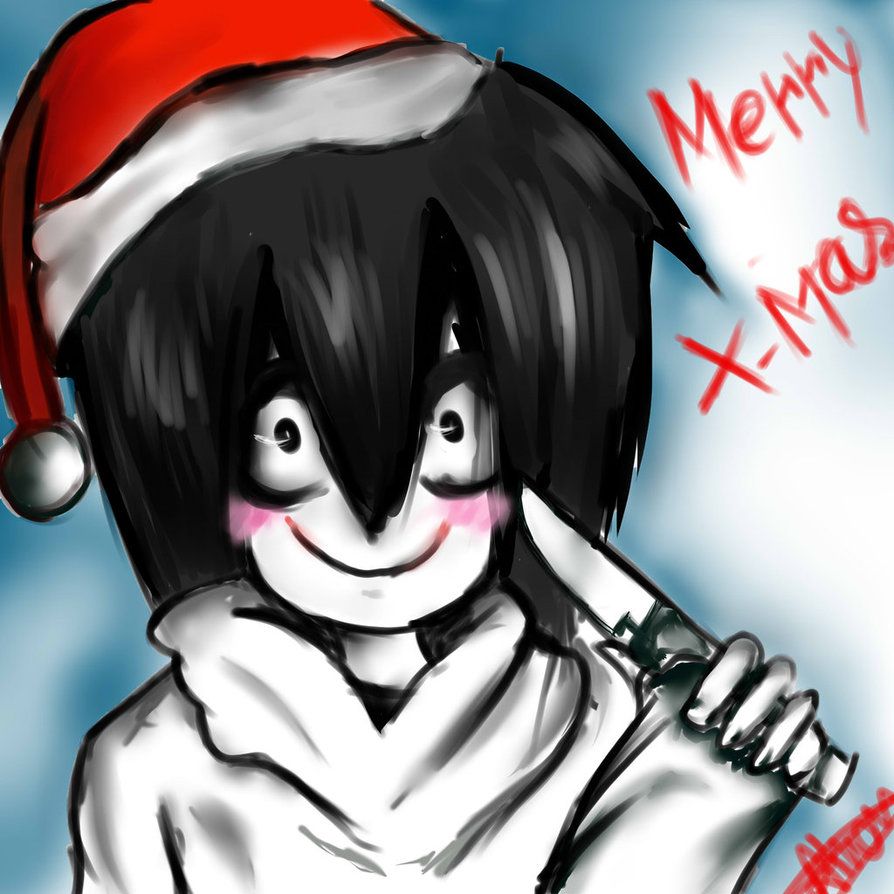 Jeff The Killer Merry Christmas - HD Wallpaper 