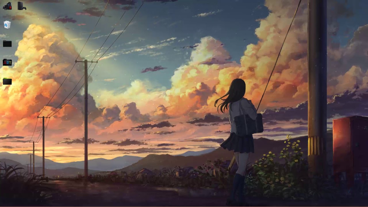 Anime Wallpaper Landscape - HD Wallpaper 