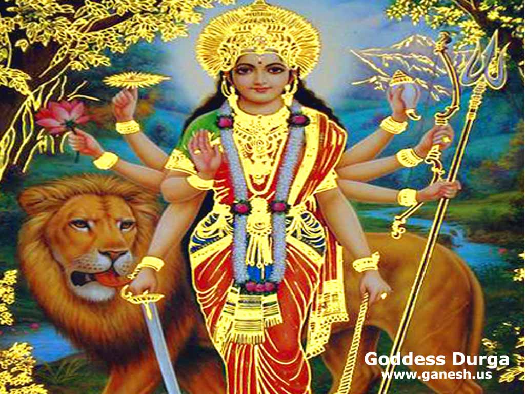 💃💃happy Navratri Images💃💃 Gif Wallpapers Photos - Maa Durga Ambe Maa - HD Wallpaper 