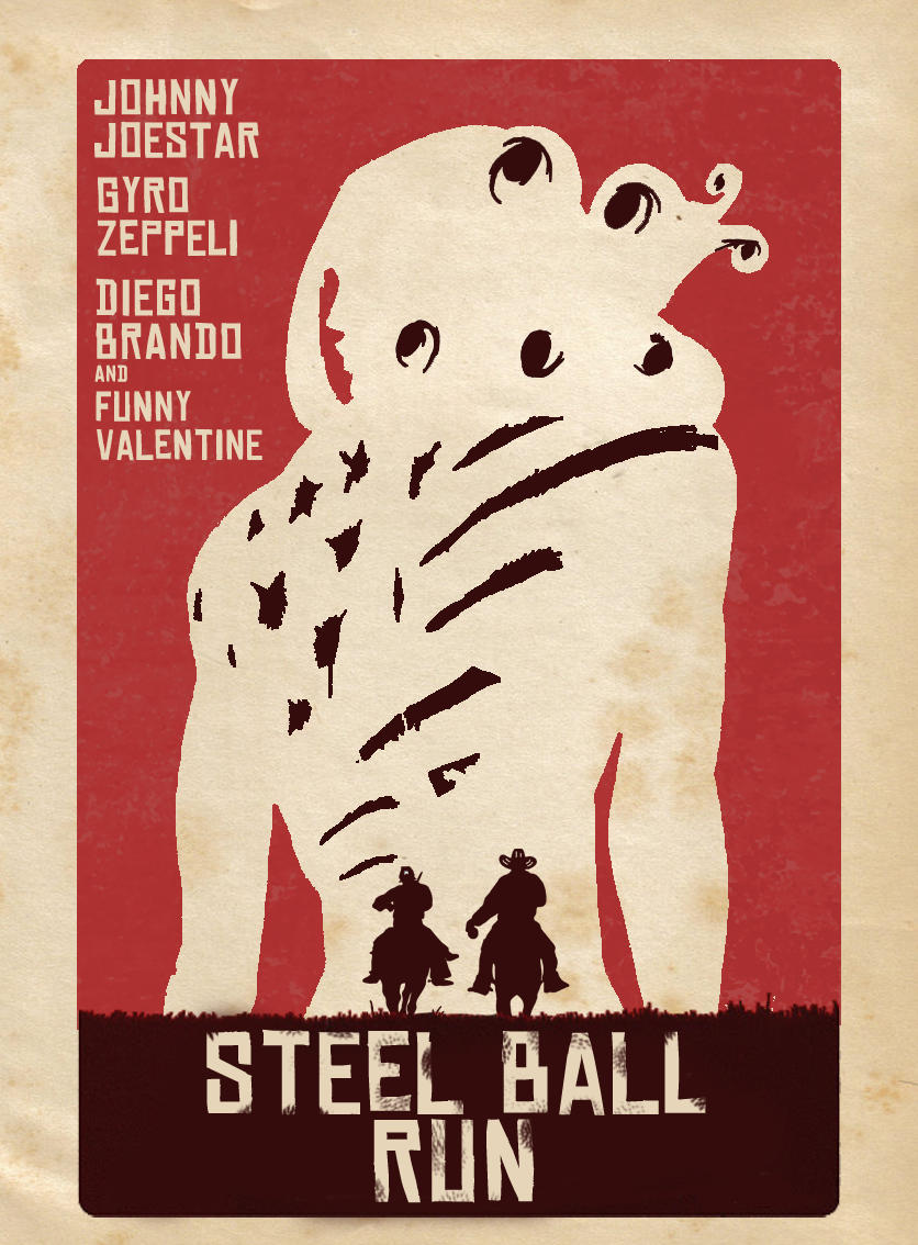 Johnny Jdestar Gyrd Zeppeli Diego Brando And Funny - Jojo Steel Ball Run Poster - HD Wallpaper 