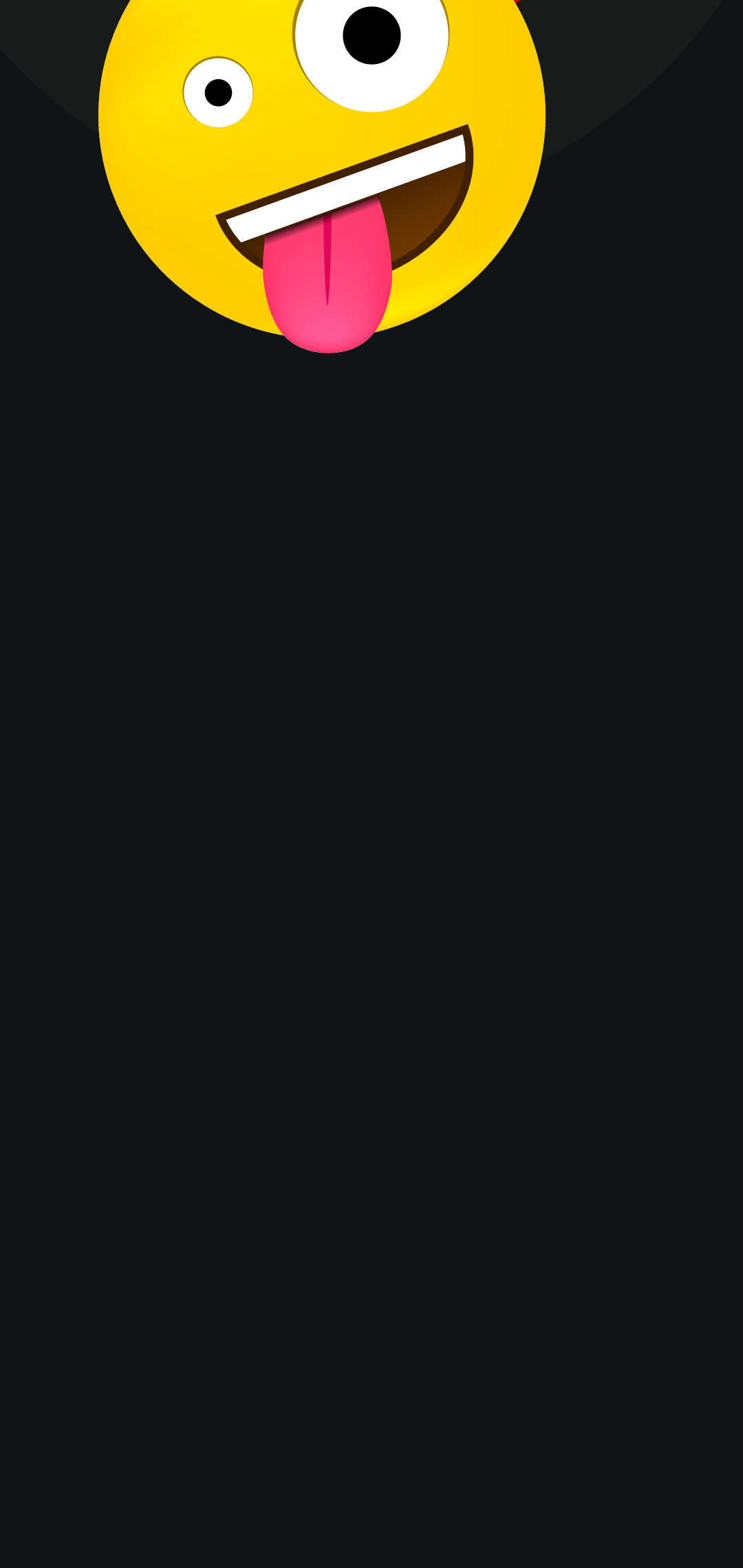 Laughing Emoji Hole-punch Wallpaper - Darkness - HD Wallpaper 
