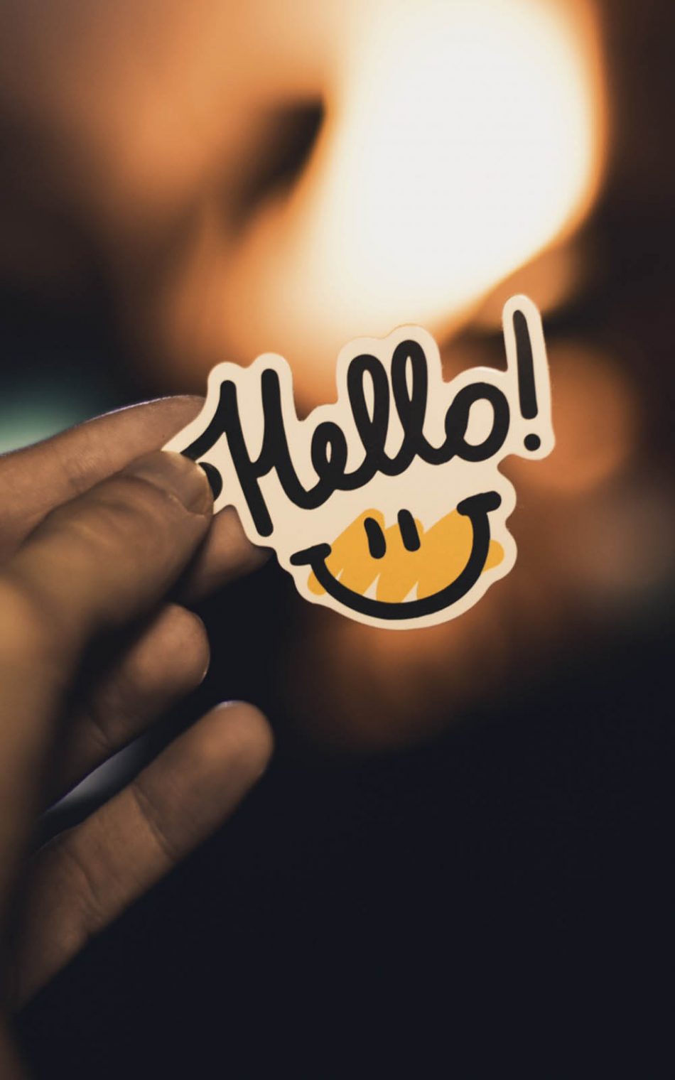 Hello Smile Hd Mobile Wallpaper - Hello Smile - HD Wallpaper 