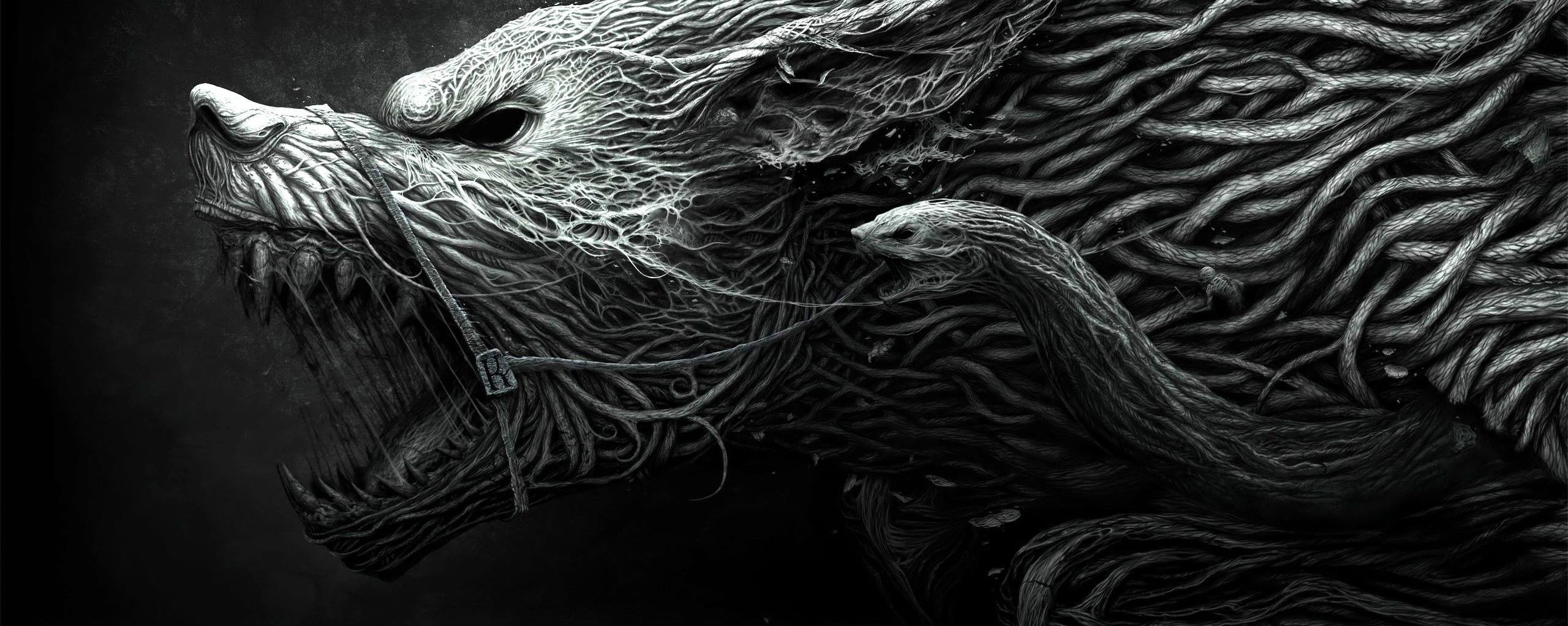 Black And White 2560 X 1080 - HD Wallpaper 