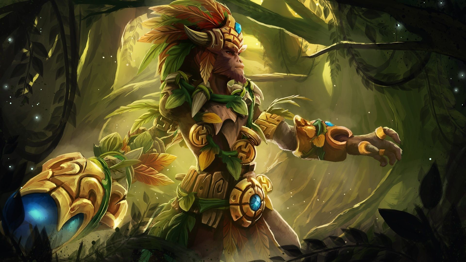 1920x1080, Dota 2 Monkey King Wallpapers High Definition - Dota 2 Monkey King Arcana - HD Wallpaper 