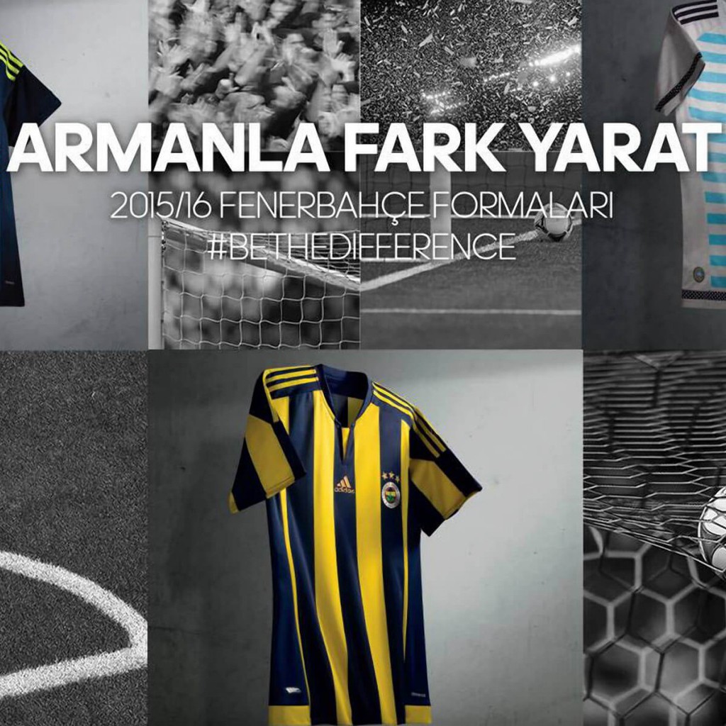 Fenerbahce 2015-2016 Adidas Shirts Wallpaper - Fenerbahce Trikot 15 16 - HD Wallpaper 