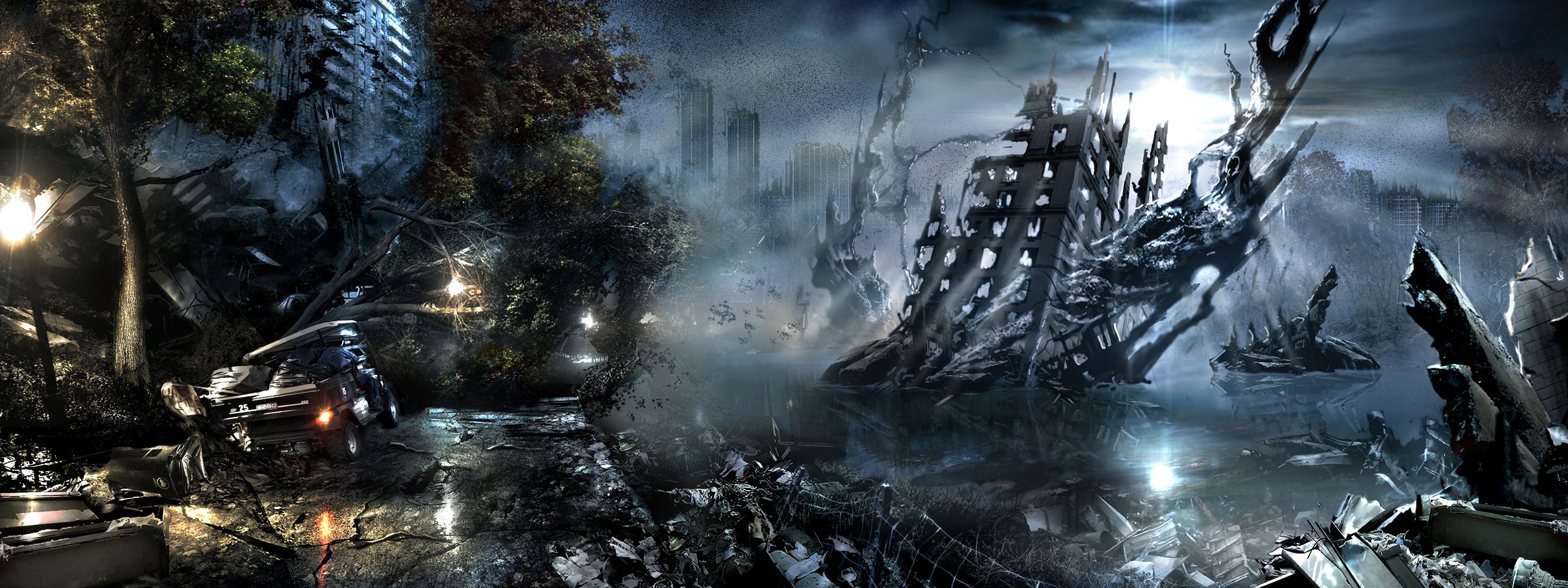 35 Free Dual Display Wallpapers For Desktop Download - Dual Monitor Wallpaper Game - HD Wallpaper 