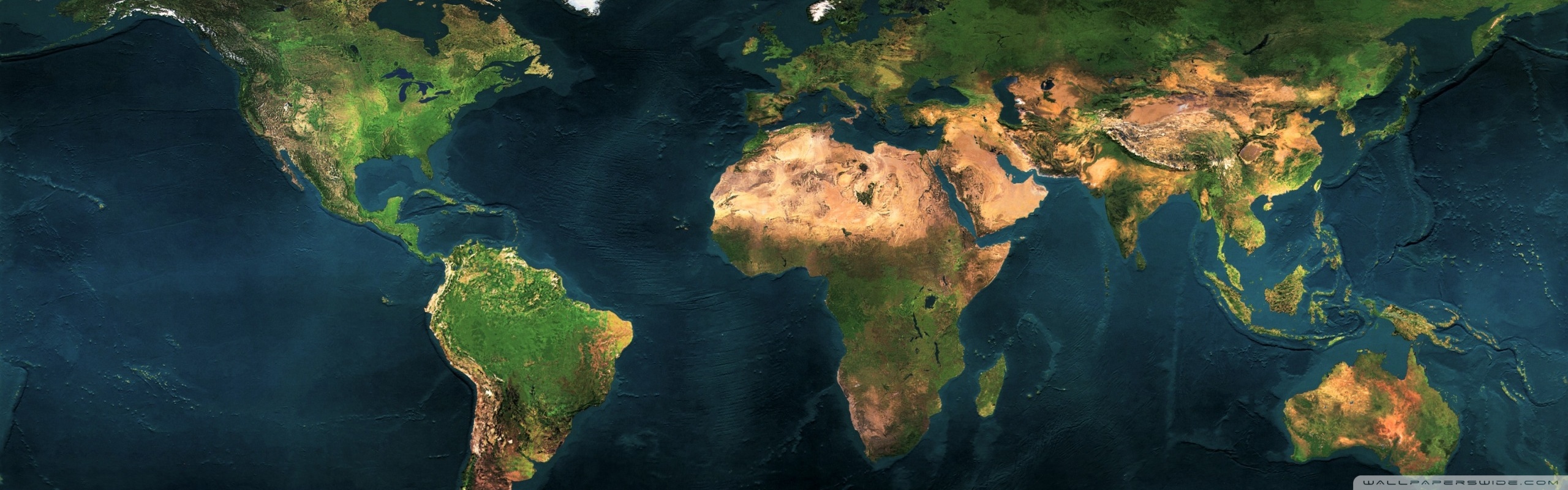 Earth From Space Map - HD Wallpaper 