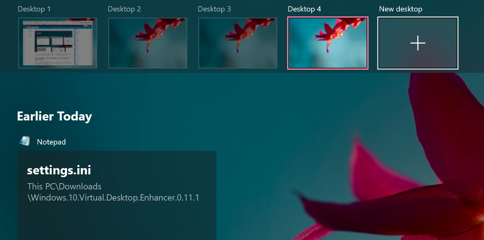Windows 10 Virtual Desktop Enhancer - HD Wallpaper 