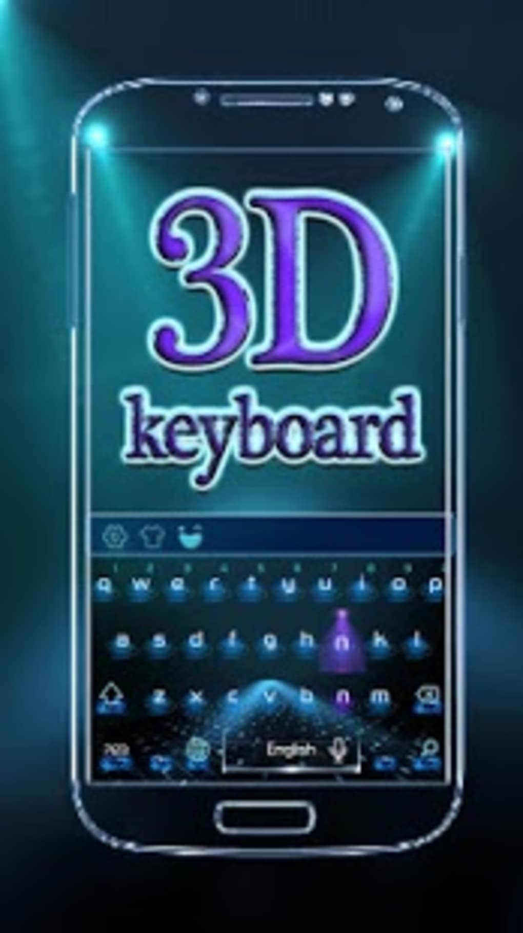 Neon 3d Hologram Keyboard - Samsung Galaxy - HD Wallpaper 